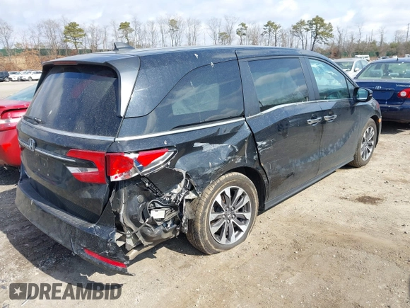 2023 Honda Odyssey EX-L with VIN 5FNRL6H67PB029548, listed as a IAAI auction lot 41699039 with 47,147 mi miles. Bid and sale history available at carsss.com. Image 4.