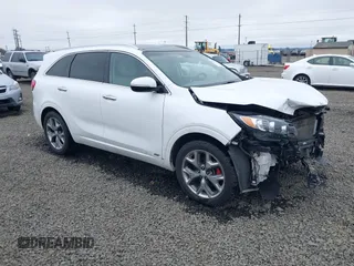 2017 Kia Sorento SX with VIN 5XYPKDA53HG220989, listed as a IAAI auction lot 41713382 with 85,872 mi miles and . Bid and sale history available at DreamBid. Image 1.