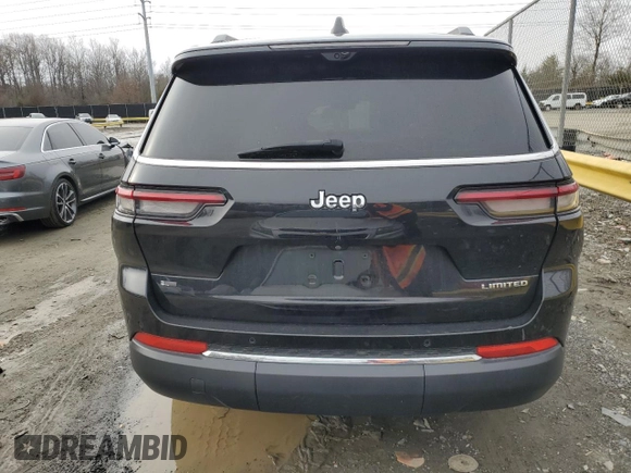 2022 Jeep Grand Cherokee Limited with VIN 1C4RJJBG8N8554545, listed as a Copart auction lot 44686215 with 69,545 mi miles and Salvage title. Bid and sale history available at DreamBid. Image 6.