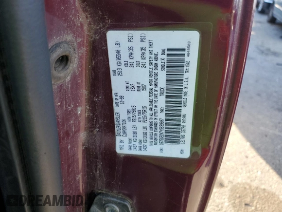2000 Dodge Dakota SLT with VIN 1B7GG22X7YS639007, listed as a Copart auction lot 84829204 with 148,408 mi miles and Salvage Title. Bid and sale history available at DreamBid. Image 12.
