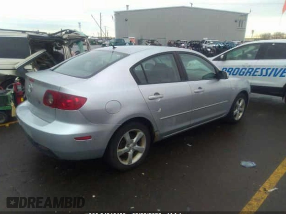 2004 Mazda 3 i with VIN JM1BK12F241142117, listed as a IAAI auction lot 34915199 with Not Provided miles and . Bid and sale history available at DreamBid. Image 4.