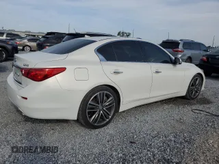 2014 Infiniti Q50 Hybrid Sport with VIN JN1AV7AP0EM692306, listed as a Copart auction lot 53861025 with 83,452 mi miles and Clean Title. Bid and sale history available at carsss.com. Image 3.