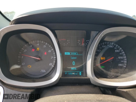 2015 Chevrolet Equinox LT with VIN 2GNALCEK1F6255058, listed as a Copart auction lot 82696964 with 105,616 mi miles and Salvage Title. Bid and sale history available at DreamBid. Image 9.