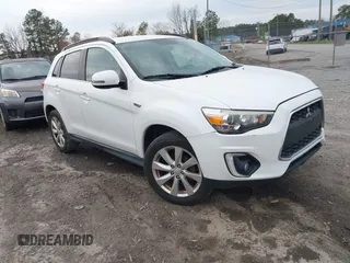 2015 Mitsubishi Outlander Sport 2.4 GT with VIN 4A4AP4AW3FE041544, listed as a IAAI auction lot 41873013 with 205,280 mi miles. Bid and sale history available at carsss.com. Image 1.
