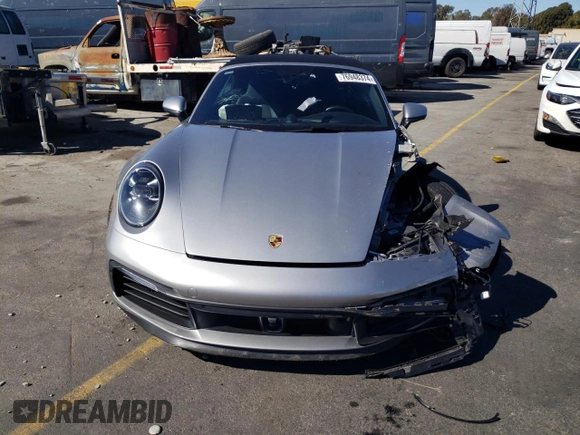 2020 Porsche 911 Carrera S with VIN WP0CB2A9XLS262651, listed as a Copart auction lot 76948374 with 25,800 mi miles and Salvage Title. Bid and sale history available at DreamBid. Image 5.