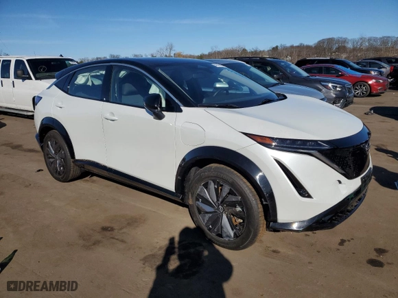 2023 Nissan ARIYA VENTURE+ with VIN JN1BF0AA6PM401878, listed as a Copart auction lot 47378325 with 9639 miles and Salvage Title. Bid and sale history available at carsss.com. Image 4.