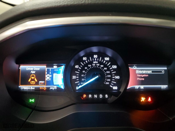2019 Ford Edge Titanium with VIN 2FMPK3K96KBB26351, listed as a Copart auction lot 52169735 with 78,824 mi miles and Salvage Title. Bid and sale history available at carsss.com. Image 9.
