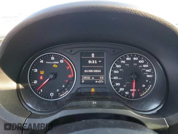 2015 Audi A3 2.0T Premium Plus with VIN WAUEFGFF7F1076792, listed as a Copart auction lot 37196914 with 129,162 mi miles. Bid and sale history available at carsss.com. Image 9.