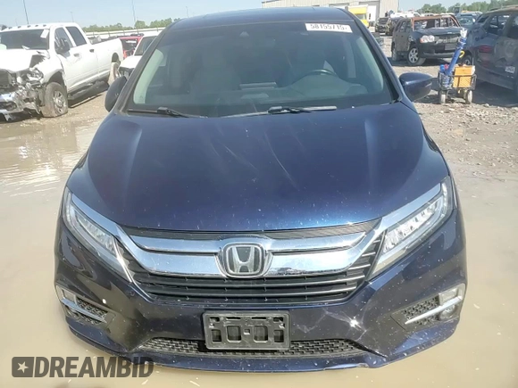 2019 Honda Odyssey Touring with VIN 5FNRL6H80KB100678, listed as a Copart auction lot 58155715 with Not provided miles and Salvage title. Bid and sale history available at DreamBid. Image 14.