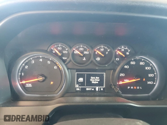 2020 Chevrolet Silverado 1500 Custom with VIN 3GCPWBEF2LG152545, listed as a Copart auction lot 50249955 with 96,417 mi miles and Salvage Title. Bid and sale history available at carsss.com. Image 9.