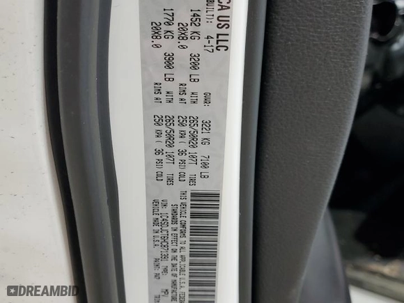 2017 Dodge Durango R/T with VIN 1C4SDJCT6HC871391, listed as a Copart auction lot 46990345 with 141,630 mi miles and Salvage Title. Bid and sale history available at carsss.com. Image 15.