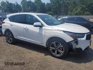 2022 Acura RDX Advance with VIN 5J8TC2H72NL009713, listed as a Copart auction lot 65833825 with 35,270 mi miles and Salvage title. Bid and sale history available at DreamBid. Image 4.