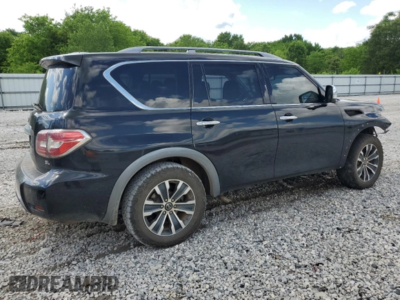 2020 Nissan Armada SL with VIN JN8AY2NC3L9618493, listed as a Copart auction lot 52417744 with 124,939 mi miles and Salvage Title. Bid and sale history available at carsss.com. Image 3.