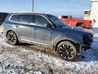 2024 Kia Telluride SX Prestige with VIN 5XYP5DGC6RG483038, listed as a Copart auction lot 87688885 with 16,260 mi miles and Salvage title. Bid and sale history available at DreamBid. Image 4.