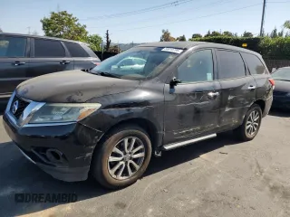 2013 Nissan Pathfinder SV with VIN 5N1AR2MM9DC628416, listed as a Copart auction lot 58810795 with 176,010 mi miles and Salvage title. Bid and sale history available at DreamBid. Image 1.