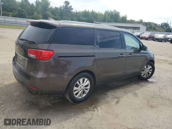 2017 Kia Sedona LX with VIN KNDMB5C16H6281288, listed as a Copart auction lot 72551224 with 110,411 mi miles and Clean Title. Bid and sale history available at DreamBid. Image 3.