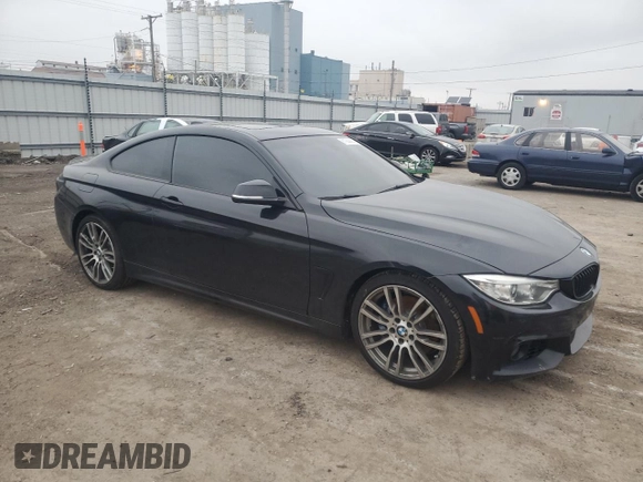 2017 BMW 4 Series 430i with VIN WBA4R7C50HK876586, listed as a Copart auction lot 81944434 with 75,301 mi miles and Salvage Title. Bid and sale history available at DreamBid. Image 4.