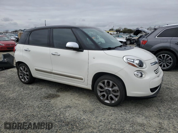 2017 FIAT 500L Lounge with VIN ZFBCFACH1HZ039970, listed as a Copart auction lot 47579055 with 42,903 mi miles and Salvage Title. Bid and sale history available at DreamBid. Image 4.