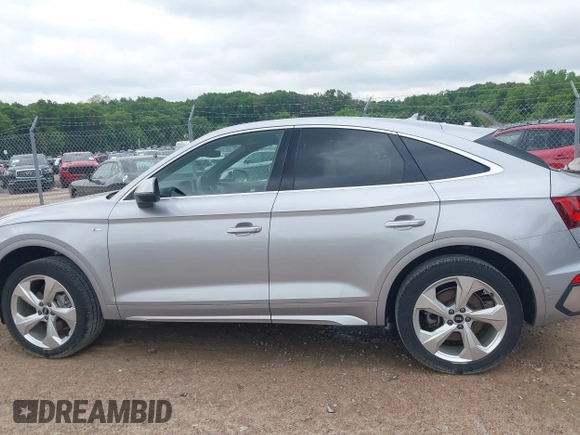 2023 Audi Q5 Sportback S line Prestige with VIN WA16AAFY1P2002049, listed as a IAAI auction lot 42450923 with 24,765 mi miles and . Bid and sale history available at DreamBid. Image 14.