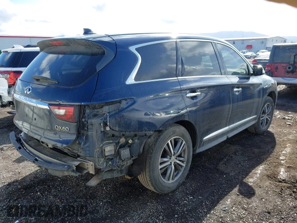 2020 Infiniti QX60 Luxe with VIN 5N1DL0MM0LC530960, listed as a IAAI auction lot 41718329 with 89,446 mi miles and . Bid and sale history available at DreamBid. Image 4.