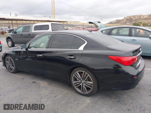 2014 Infiniti Q50 Hybrid Sport with VIN JN1AV7AP7EM691279, listed as a IAAI auction lot 41547805 with 127,325 mi miles and . Bid and sale history available at DreamBid. Image 14.
