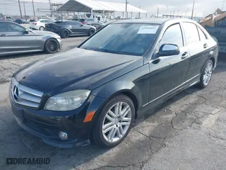 2009 Mercedes-Benz C-Class 3.0L Sport with VIN WDDGF54X19R061356, listed as a IAAI auction lot 41910107 with 300,926 mi miles. Bid and sale history available at carsss.com. Image 2.