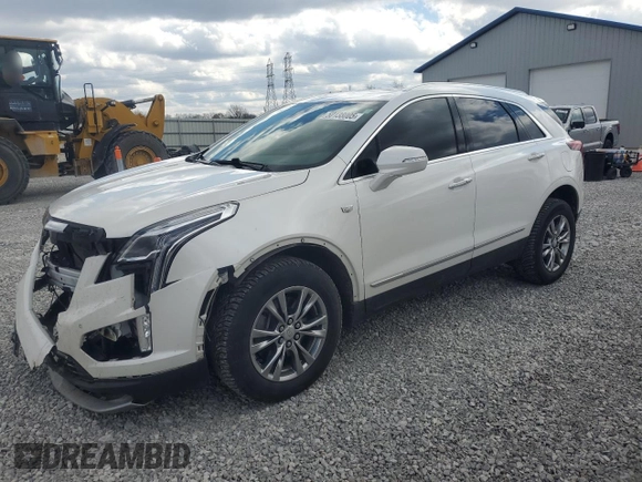 2020 Cadillac XT5 Premium Luxury FWD with VIN 1GYKNCRS3LZ240797, listed as a Copart auction lot 50138005 with 75,064 mi miles and Salvage Title. Bid and sale history available at carsss.com. Image 1.