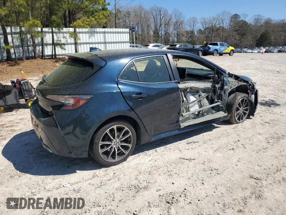 2019 Toyota Corolla Hatchback SE with VIN JTNK4RBE0K3016528, listed as a Copart auction lot 50712035 with 100,181 mi miles and Salvage Title. Bid and sale history available at carsss.com. Image 3.