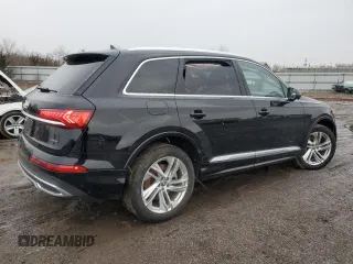 2020 Audi Q7 Premium Plus with VIN WA1LXAF77LD003374, listed as a Copart auction lot 44111945 with 84,242 mi miles and Salvage Title. Bid and sale history available at carsss.com. Image 3.