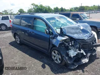 2013 Toyota Sienna LE AAS with VIN 5TDKK3DC5DS362403, listed as a IAAI auction lot 42632024 with 133,234 mi miles and . Bid and sale history available at DreamBid. Image 1.