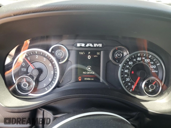 2022 Ram 1500 Big Horn z VIN 1C6SRFBT0NN265978, wystawiony jako Copart lot #58563515 z przebiegiem 85 486 mil mil oraz Szkoda całkowita • Salvage title. Historia ofert i sprzedaży dostępna na DreamBid. Obrazek 9.