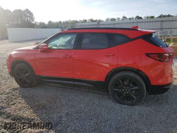 2019 Chevrolet Blazer RS with VIN 3GNKBERS7KS687307, listed as a Copart auction lot 55068695 with 106,875 mi miles and Salvage title. Bid and sale history available at DreamBid. Image 2.