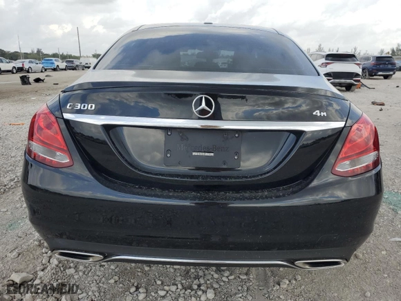 2018 Mercedes-Benz C-Class C 300 with VIN 55SWF4KB2JU240019, listed as a Copart auction lot 47649575 with 30,234 mi miles and Salvage Title. Bid and sale history available at carsss.com. Image 6.