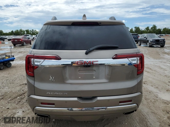 2022 GMC Acadia Denali with VIN 1GKKNPLS7NZ125634, listed as a Copart auction lot 69306674 with 31,087 mi miles and Salvage Title. Bid and sale history available at carsss.com. Image 6.