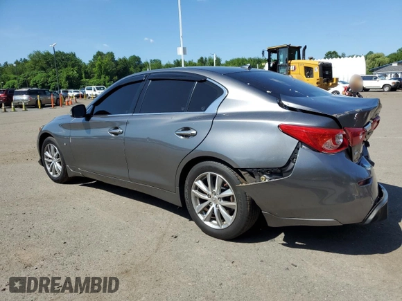 2015 Infiniti Q50 Premium z VIN JN1BV7ARXFM391291, wystawiony jako Copart lot #61765885 z przebiegiem 129 617 mil mil oraz Szkoda całkowita • Salvage title. Historia ofert i sprzedaży dostępna na DreamBid. Obrazek 2.