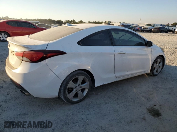 2014 Hyundai Elantra Coupe with VIN KMHDH6AH8EU026519, listed as a Copart auction lot 82472584 with 158,603 mi miles and Clean Title. Bid and sale history available at carsss.com. Image 3.