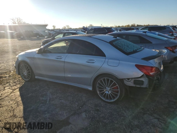 2015 Mercedes-Benz CLA 45 AMG with VIN WDDSJ5CB1FN178940, listed as a Copart auction lot 78365294 with 65,701 mi miles and Salvage Title. Bid and sale history available at DreamBid. Image 2.