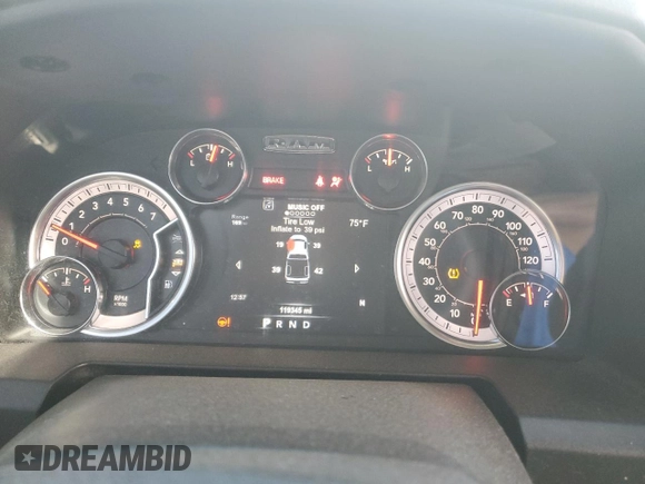 2019 Ram 1500 Big Horn z VIN 1C6RR7LT9KS559024, wystawiony jako Copart lot #49114615 z przebiegiem 119 345 mil mil oraz Szkoda całkowita • Salvage title. Historia ofert i sprzedaży dostępna na DreamBid. Obrazek 9.