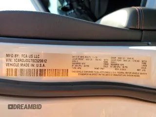 2025 Dodge Durango GT Plus z VIN 1C4RDJDG7SC520612, wystawiony jako Copart lot #57161915 z przebiegiem 241 mil mil oraz Szkoda całkowita • Salvage title. Historia ofert i sprzedaży dostępna na DreamBid. Obrazek 14.