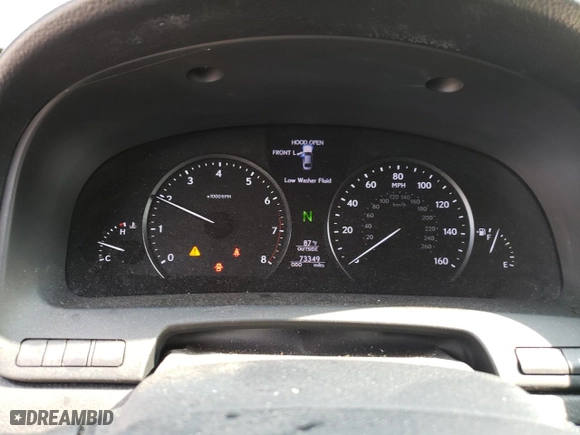 2015 Lexus LS 460 with VIN JTHCL5EF2F5025622, listed as a Copart auction lot 66490314 with 73,349 mi miles and Salvage Title. Bid and sale history available at carsss.com. Image 9.