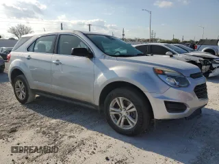 2016 Chevrolet Equinox LS with VIN 2GNALBEKXG1124218, listed as a Copart auction lot 52118785 with 44,870 mi miles and Salvage Title. Bid and sale history available at carsss.com. Image 4.