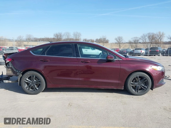 2018 Ford Fusion SE with VIN 3FA6P0HD8JR180882, listed as a IAAI auction lot 41816022 with 192,050 mi miles. Bid and sale history available at carsss.com. Image 14.
