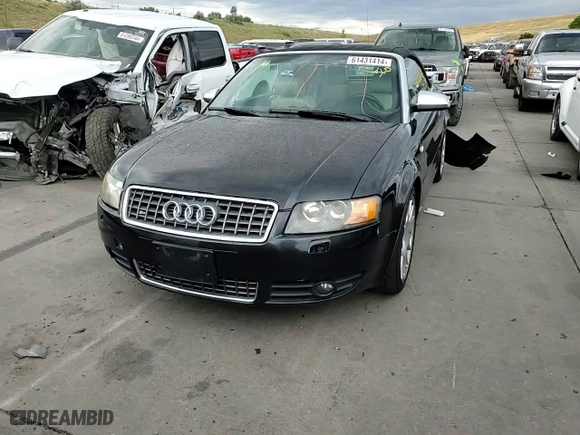 2006 Audi S4 with VIN WUARL48H16K900017, listed as a Copart auction lot 61431414 with 164,209 mi miles and Salvage Title. Bid and sale history available at carsss.com. Image 11.