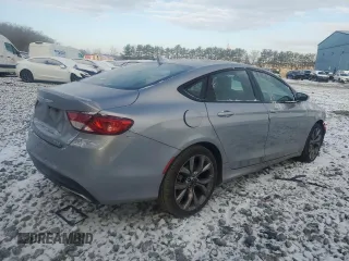 2015 Chrysler 200 S with VIN 1C3CCCDG8FN656444, listed as a Copart auction lot 52065895 with 78,910 mi miles and Salvage Title. Bid and sale history available at carsss.com. Image 3.