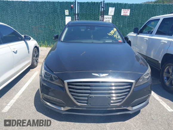 2019 Genesis G80 3.8L with VIN KMHGN4JE6KU296277, listed as a IAAI auction lot 42826288 with 57,471 mi miles and . Bid and sale history available at DreamBid. Image 12.