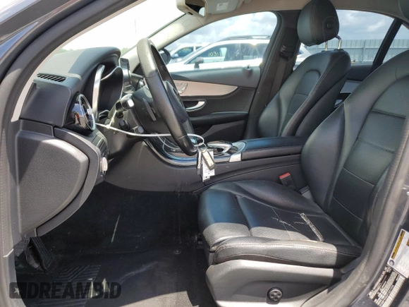 2015 Mercedes-Benz C 300 Luxury with VIN 55SWF4KB6FU001998, listed as a Copart auction lot 54602755 with 140,264 mi miles and Salvage Title. Bid and sale history available at carsss.com. Image 7.