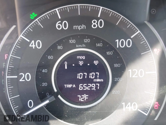 2013 Honda CR-V LX with VIN 2HKRM4H37DH663026, listed as a IAAI auction lot 42131709 with 107,107 mi miles and . Bid and sale history available at DreamBid. Image 16.