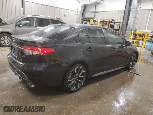 2021 Toyota Corolla SE with VIN JTDM4MCE3MJ065154, listed as a Copart auction lot 76926904 with 23,811 mi miles and Salvage Title. Bid and sale history available at carsss.com. Image 3.