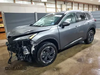 2025 Nissan Rogue SV with VIN 5N1BT3BA7SC764724, listed as a Copart auction lot 55484785 with 23,710 mi miles and Non Repairable. Bid and sale history available at DreamBid. Image 1.