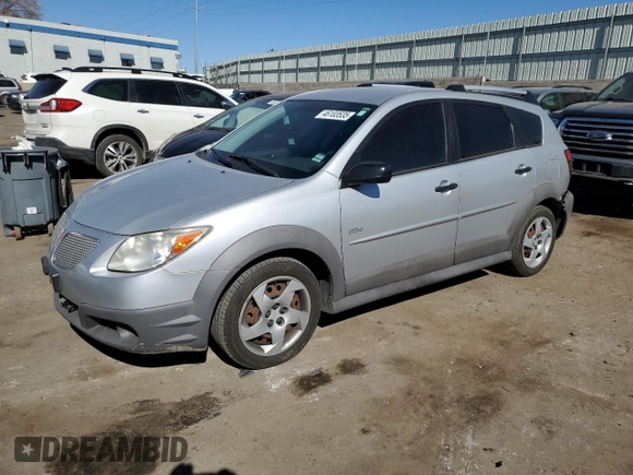 2008 Pontiac Vibe with VIN 5Y2SL67898Z403822, listed as a Copart auction lot 46103535 with 106,496 mi miles and Salvage Title. Bid and sale history available at DreamBid. Image 1.